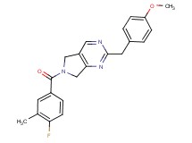 6-(4-fluoro-3-methylbenzoyl)-2-(4-methoxybenzyl)-6,7-dihydro-5H-pyrrolo[3,4-d]pyrimidine