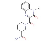 1-[(4-methyl-3-oxo-3,4-dihydroquinoxalin-2-yl)carbonyl]piperidine-3-carboxamide