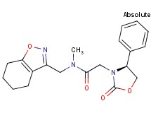 N-methyl-2-[(4S)-2-oxo-4-phenyl-1,3-oxazolidin-3-yl]-N-(4,5,6,7-tetrahydro-1,2-benzisoxazol-3-ylmethyl)acetamide