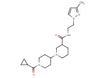 1'-(cyclopropylcarbonyl)-N-[2-(3-methyl-1H-pyrazol-1-yl)ethyl]-1,4'-bipiperidine-3-carboxamide