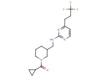 N-{[1-(cyclopropylcarbonyl)piperidin-3-yl]methyl}-4-(3,3,3-trifluoropropyl)pyrimidin-2-amine