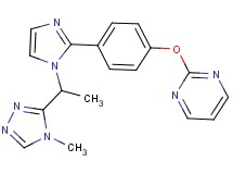 2-(4-{1-[1-(4-methyl-4H-1,2,4-triazol-3-yl)ethyl]-1H-imidazol-2-yl}phenoxy)pyrimidine