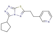 3-cyclopentyl-6-(2-pyridin-3-ylethyl)[1,2,4]triazolo[3,4-b][1,3,4]thiadiazole