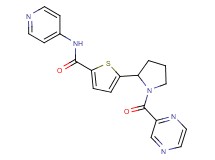 5-[1-(2-pyrazinylcarbonyl)-2-pyrrolidinyl]-N-4-pyridinyl-2-thiophenecarboxamide