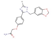 2-{4-[1-(1,3-benzodioxol-5-ylmethyl)-1H-1,2,4-triazol-5-yl]phenoxy}acetamide