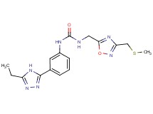 N-[3-(5-ethyl-4H-1,2,4-triazol-3-yl)phenyl]-N'-({3-[(methylthio)methyl]-1,2,4-oxadiazol-5-yl}methyl)urea