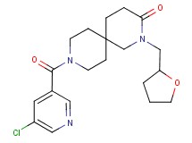 9-[(5-chloropyridin-3-yl)carbonyl]-2-(tetrahydrofuran-2-ylmethyl)-2,9-diazaspiro[5.5]undecan-3-one