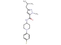 N-[1-(4-fluorophenyl)-4-piperidinyl]-3-isobutyl-1-methyl-1H-pyrazole-5-carboxamide