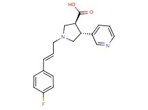 (3S*,4R*)-1-[(2E)-3-(4-fluorophenyl)prop-2-en-1-yl]-4-pyridin-3-ylpyrrolidine-3-carboxylic acid