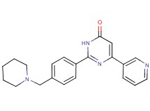 2-[4-(piperidin-1-ylmethyl)phenyl]-6-pyridin-3-ylpyrimidin-4(3H)-one