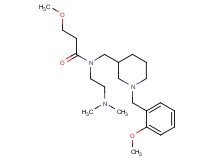 N-[2-(dimethylamino)ethyl]-3-methoxy-N-{[1-(2-methoxybenzyl)-3-piperidinyl]methyl}propanamide