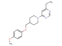 4-ethyl-6-{4-[(4-methoxyphenoxy)methyl]piperidin-1-yl}pyrimidine