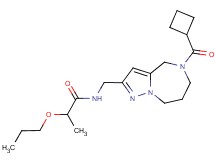 N-{[5-(cyclobutylcarbonyl)-5,6,7,8-tetrahydro-4H-pyrazolo[1,5-a][1,4]diazepin-2-yl]methyl}-2-propoxypropanamide