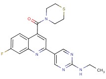N-ethyl-5-[7-fluoro-4-(thiomorpholin-4-ylcarbonyl)quinolin-2-yl]pyrimidin-2-amine