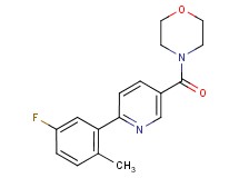 4-{[6-(5-fluoro-2-methylphenyl)pyridin-3-yl]carbonyl}morpholine