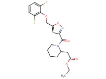 ethyl [1-({5-[(2,6-difluorophenoxy)methyl]-3-isoxazolyl}carbonyl)-2-piperidinyl]acetate