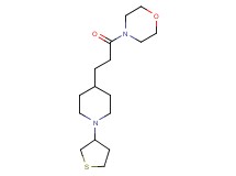 4-{3-[1-(tetrahydro-3-thienyl)-4-piperidinyl]propanoyl}morpholine