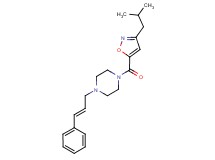 1-[(3-isobutyl-5-isoxazolyl)carbonyl]-4-[(2E)-3-phenyl-2-propen-1-yl]piperazine