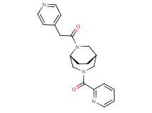 (1S*,5R*)-6-(4-pyridinylacetyl)-3-(2-pyridinylcarbonyl)-3,6-diazabicyclo[3.2.2]nonane