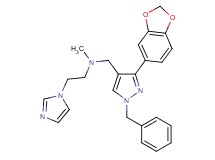 N-{[3-(1,3-benzodioxol-5-yl)-1-benzyl-1H-pyrazol-4-yl]methyl}-2-(1H-imidazol-1-yl)-N-methylethanamine