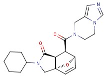 (3aS*,6R*,7R*,7aS*)-2-cyclohexyl-7-(5,6-dihydroimidazo[1,5-a]pyrazin-7(8H)-ylcarbonyl)-2,3,7,7a-tetrahydro-3a,6-epoxyisoindol-1(6H)-one
