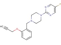 5-fluoro-2-{4-[2-(prop-2-yn-1-yloxy)benzyl]piperazin-1-yl}pyrimidine