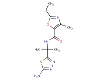 N-[1-(5-amino-1,3,4-thiadiazol-2-yl)-1-methylethyl]-2-ethyl-4-methyl-1,3-oxazole-5-carboxamide