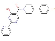 5-{[4-(4-fluorophenyl)-3,6-dihydropyridin-1(2H)-yl]carbonyl}-2-pyridin-2-ylpyrimidin-4-ol