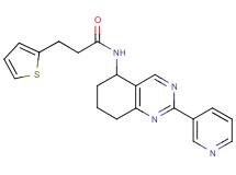 N-[2-(3-pyridinyl)-5,6,7,8-tetrahydro-5-quinazolinyl]-3-(2-thienyl)propanamide