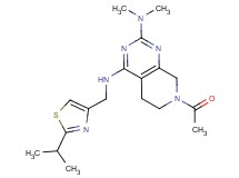 7-acetyl-N~4~-[(2-isopropyl-1,3-thiazol-4-yl)methyl]-N~2~,N~2~-dimethyl-5,6,7,8-tetrahydropyrido[3,4-d]pyrimidine-2,4-diamine