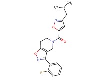 3-(2-fluorophenyl)-5-[(3-isobutylisoxazol-5-yl)carbonyl]-4,5,6,7-tetrahydroisoxazolo[4,5-c]pyridine
