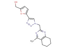 (5-{1-[(4-methyl-5,6,7,8-tetrahydroquinazolin-2-yl)methyl]-1H-1,2,3-triazol-4-yl}-2-furyl)methanol