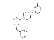 1-(1-benzyl-3-piperidinyl)-4-(3-chlorophenyl)piperazine