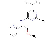 6-isopropyl-N-(2-methoxy-1-pyridin-2-ylethyl)-2-methylpyrimidin-4-amine