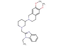 2-{1-[(1-ethyl-1H-benzimidazol-2-yl)methyl]-3-piperidinyl}-6,7-dimethoxy-1,2,3,4-tetrahydroisoquinoline
