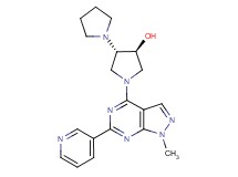 (3'S*,4'S*)-1'-[1-methyl-6-(3-pyridinyl)-1H-pyrazolo[3,4-d]pyrimidin-4-yl]-1,3'-bipyrrolidin-4'-ol