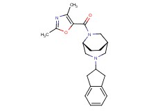 (1S*,5R*)-3-(2,3-dihydro-1H-inden-2-yl)-6-[(2,4-dimethyl-1,3-oxazol-5-yl)carbonyl]-3,6-diazabicyclo[3.2.2]nonane