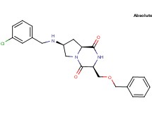 (3S,7S,8aS)-3-[(benzyloxy)methyl]-7-[(3-chlorobenzyl)amino]hexahydropyrrolo[1,2-a]pyrazine-1,4-dione