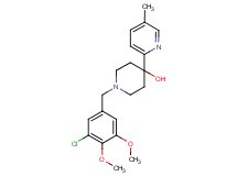 1-(3-chloro-4,5-dimethoxybenzyl)-4-(5-methylpyridin-2-yl)piperidin-4-ol