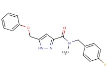 N-(4-fluorobenzyl)-N-methyl-5-(phenoxymethyl)-1H-pyrazole-3-carboxamide