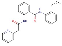 N-(2-ethylphenyl)-2-[(pyridin-2-ylacetyl)amino]benzamide
