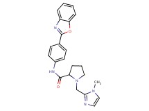 N-[4-(1,3-benzoxazol-2-yl)phenyl]-1-[(1-methyl-1H-imidazol-2-yl)methyl]prolinamide