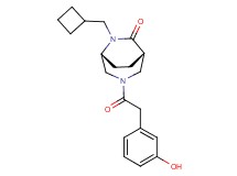(1S*,5R*)-6-(cyclobutylmethyl)-3-[(3-hydroxyphenyl)acetyl]-3,6-diazabicyclo[3.2.2]nonan-7-one