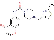 4-[(2-methyl-1,3-thiazol-4-yl)methyl]-N-(4-oxo-4H-chromen-6-yl)piperazine-1-carboxamide