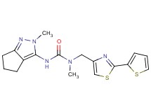 N-methyl-N'-(2-methyl-2,4,5,6-tetrahydrocyclopenta[c]pyrazol-3-yl)-N-{[2-(2-thienyl)-1,3-thiazol-4-yl]methyl}urea