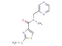 N-methyl-2-(methylthio)-N-(pyrazin-2-ylmethyl)-1,3-thiazole-4-carboxamide