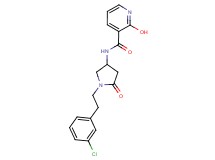 N-{1-[2-(3-chlorophenyl)ethyl]-5-oxopyrrolidin-3-yl}-2-hydroxynicotinamide