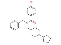 N-[(1-cyclopentylpiperidin-4-yl)methyl]-5-hydroxy-N-(pyridin-3-ylmethyl)pyridine-2-carboxamide