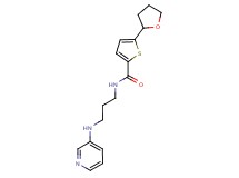 N-[3-(3-pyridinylamino)propyl]-5-(tetrahydro-2-furanyl)-2-thiophenecarboxamide