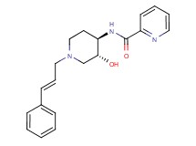 N-{(3R*,4R*)-3-hydroxy-1-[(2E)-3-phenylprop-2-en-1-yl]piperidin-4-yl}pyridine-2-carboxamide